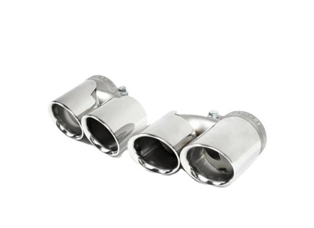 Fabspeed Deluxe Quad-Style Tips. Porsche 996 C4S (1999-2004) - 99611198103, 99611198203, 99611125260, 99611125160 - FS.POR.996.QDT4B, FS.POR.996.QDT4P